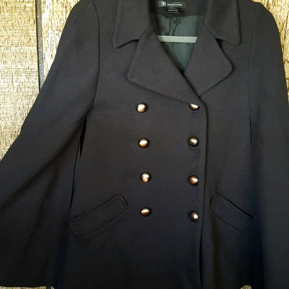 International Concepts double breasted cape